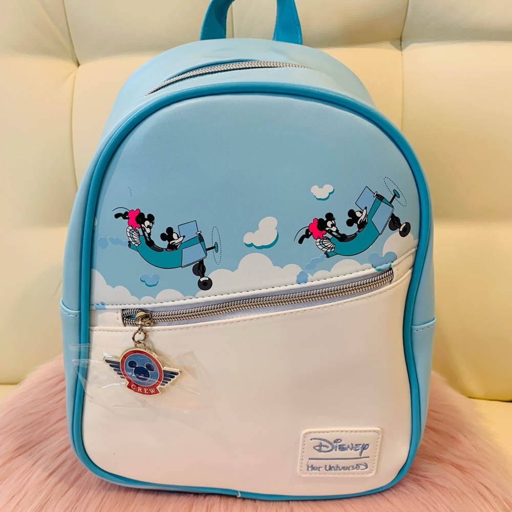 Disney Mickey Mouse Airplane Crazy Mini Backpack - Picture 4 of 14